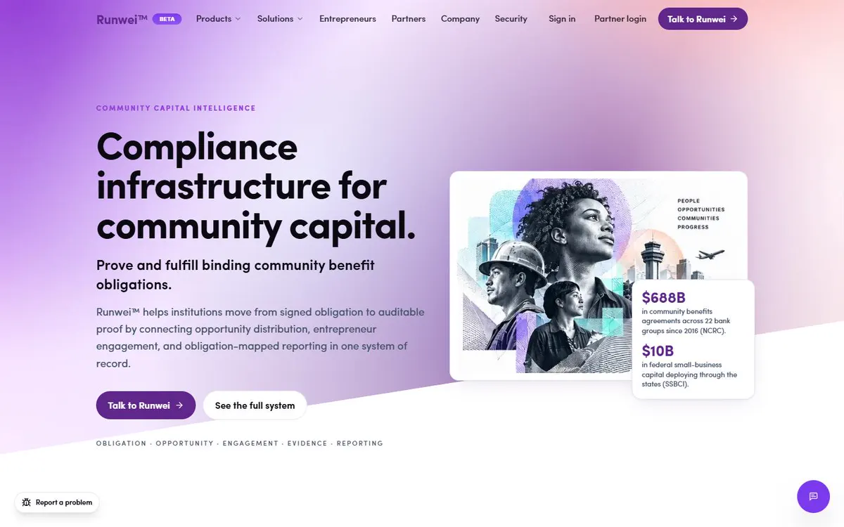 Runwei's public site after our rebuild